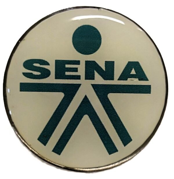 pin solapa con resina